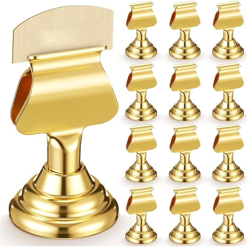 Table Number Gold - أحدث موديل: 12 قطعة من حاملات