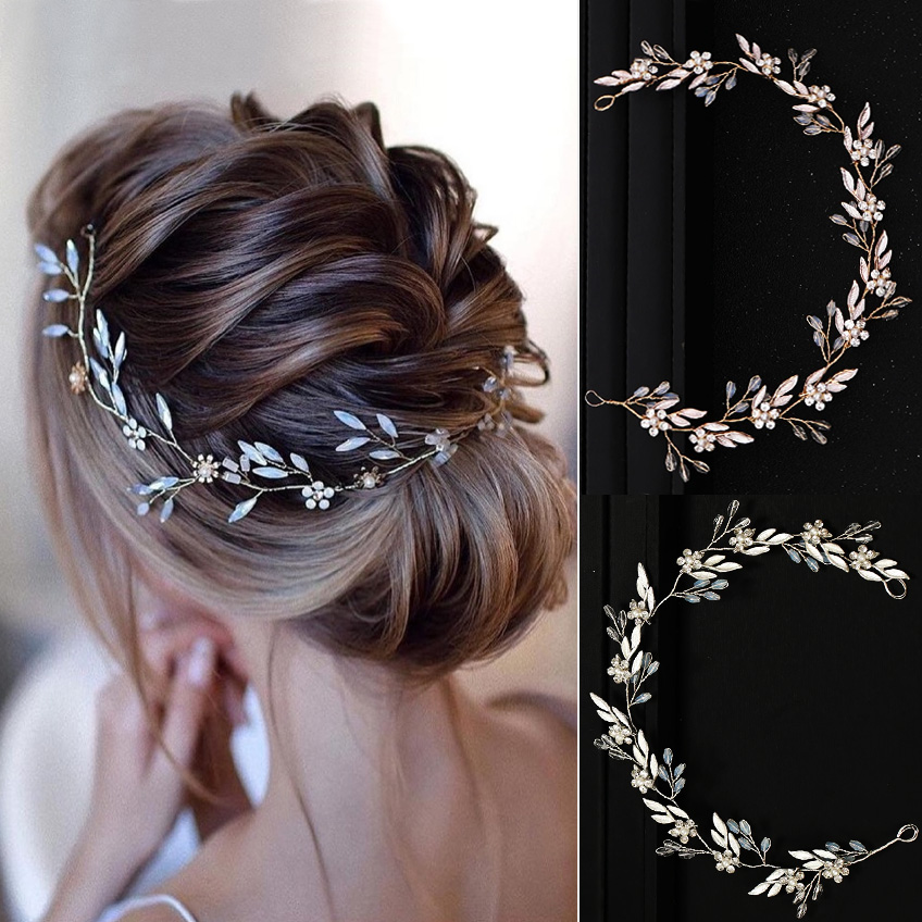 Wedding Supply Store - عصابة رأس مصنوعة يدويًا من الكريستال