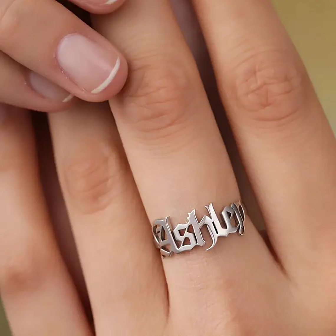 Wedding Zone - خاتم الذهب المخصص للنساء خواتم القوطية