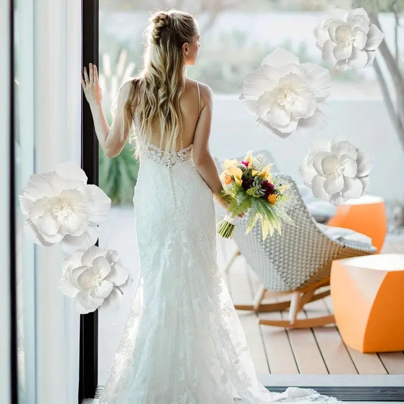 5 عبوات من الزهور الورقية البي - مراجعة Wedding Power Supply وسعره