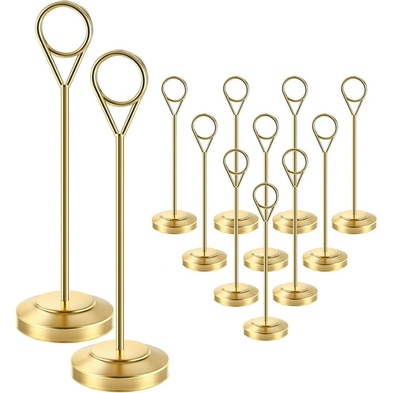 【A92P!】 حوامل صور متينة مع قاع - مراجعة Table Number Gold وسعره