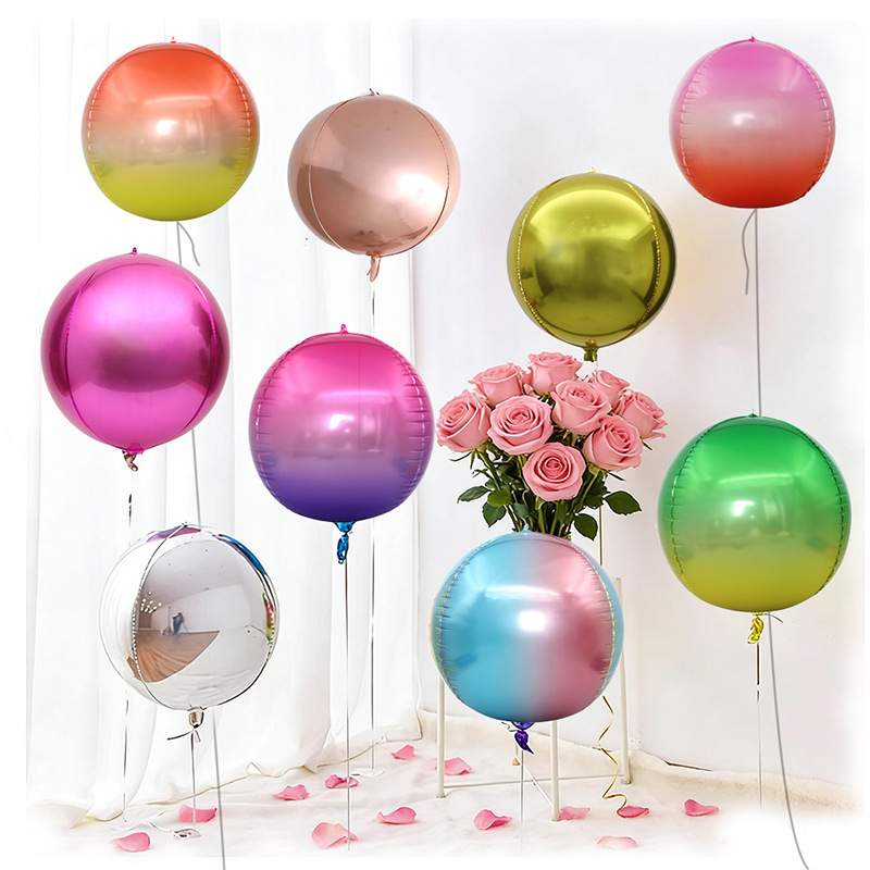 5 قطع بالونات معدنية دائرية 4D - مراجعة Wedding/Event Supply Store وسعره