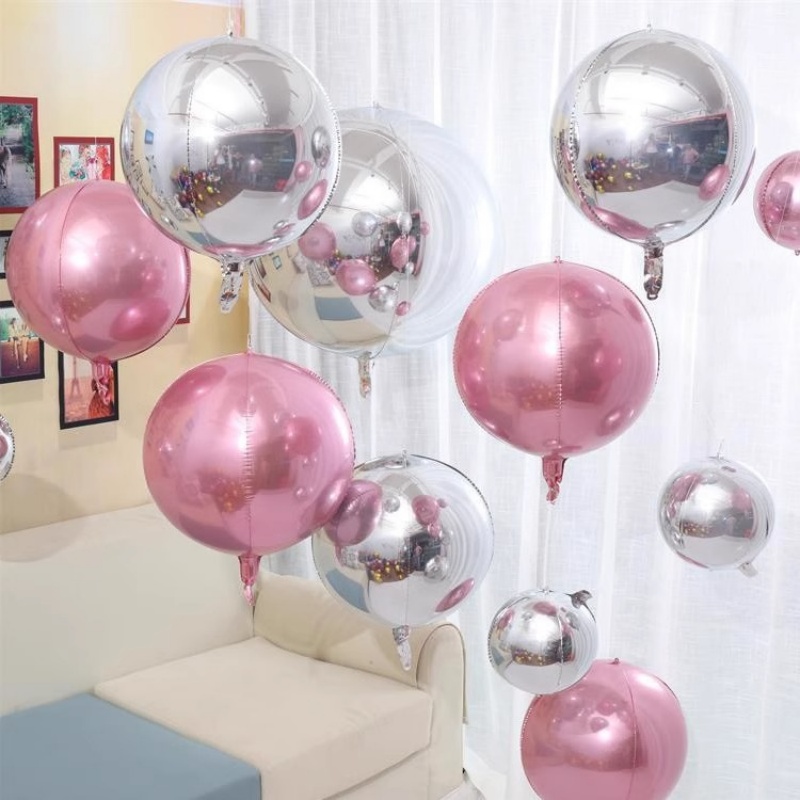 5 قطع بالونات معدنية دائرية 4D - مراجعة Wedding/Event Supply Store وسعره