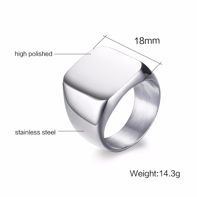 Vnox-خاتم ختم من الفولاذ المقا - مراجعة Wedding Zone وسعره