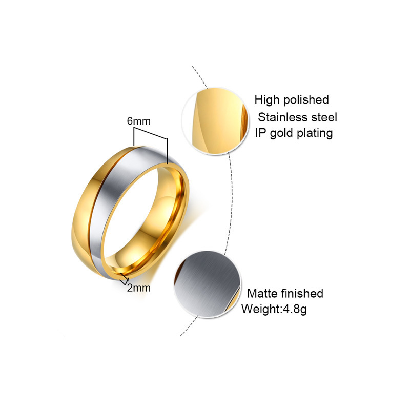Vnox-خاتم زواج من الفولاذ المق - مراجعة Wedding Zone وسعره