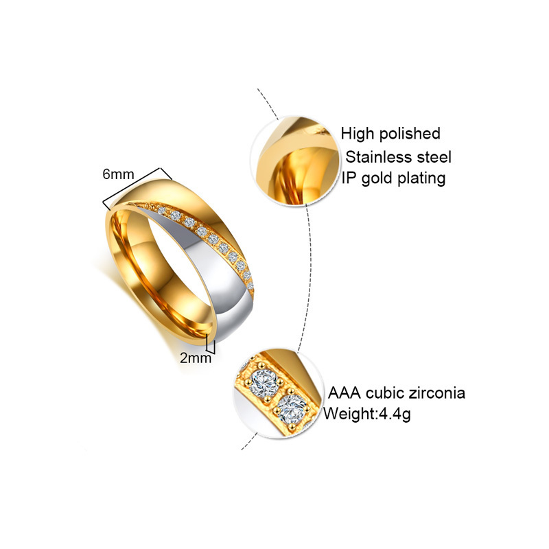 Vnox-خاتم زواج من الفولاذ المق - مراجعة Wedding Zone وسعره