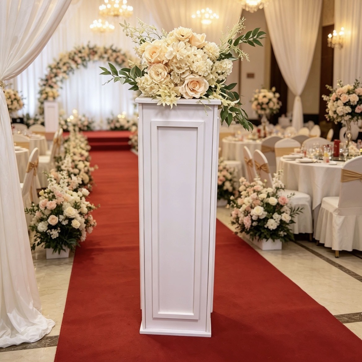 مستلزمات الزفاف: أعمدة رومانية - مراجعة Supply Wedding Venue وسعره