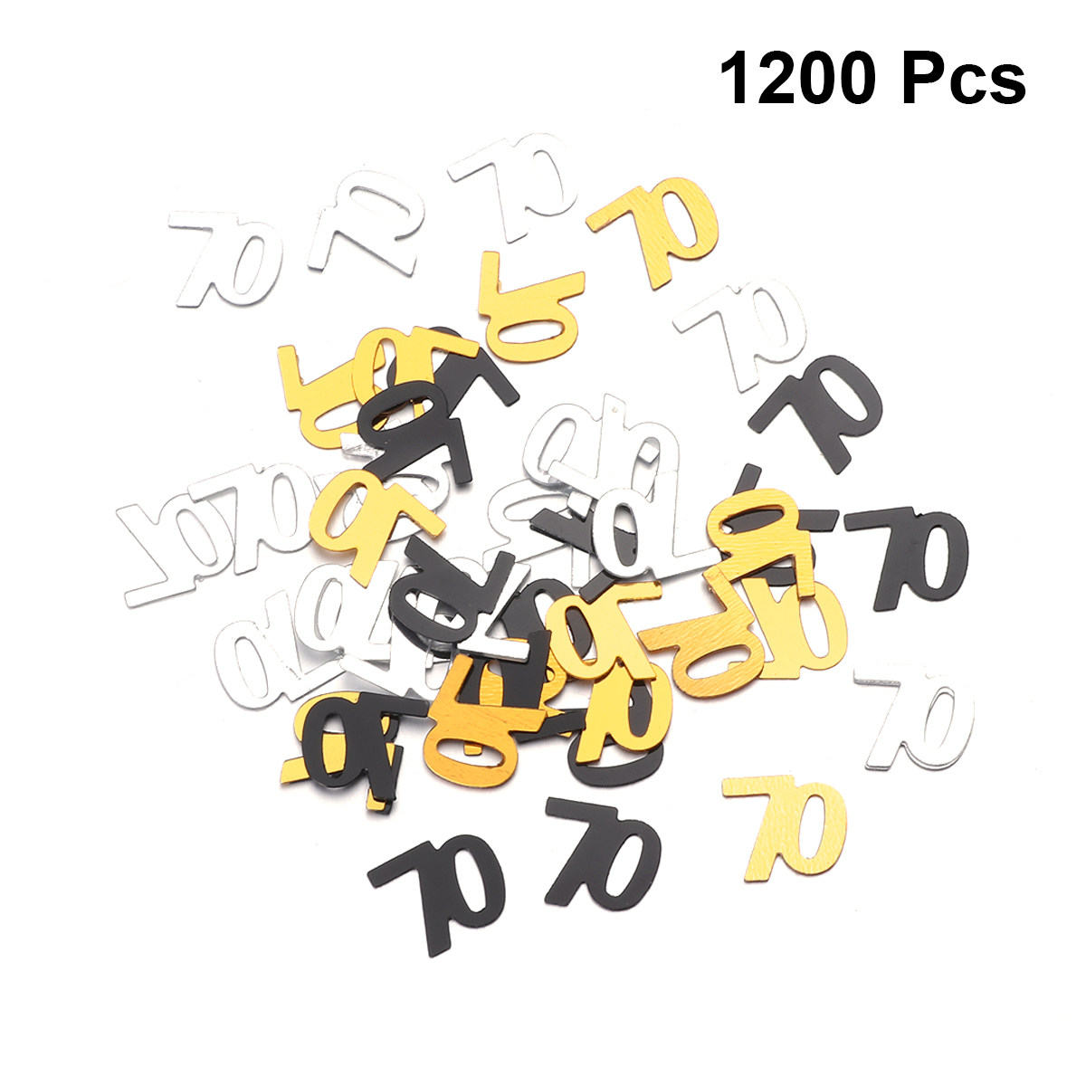 1200 قطعة من الكونفيتي على شكل - مراجعة Table Number Gold وسعره