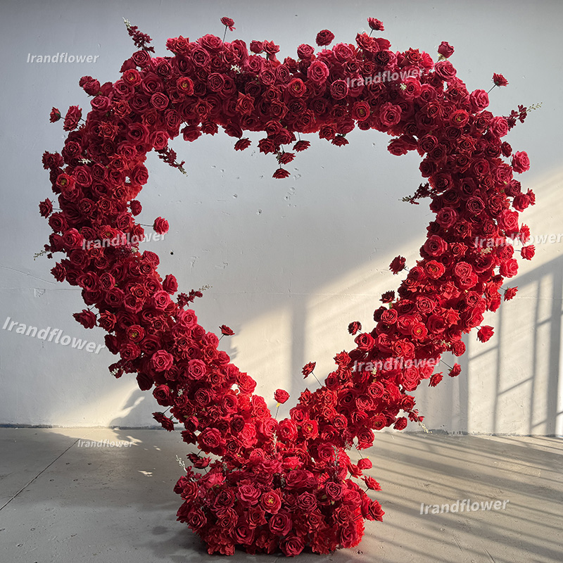 زهور صناعية على شكل قوس قلب أح - مراجعة Wedding Arch Flower وسعره