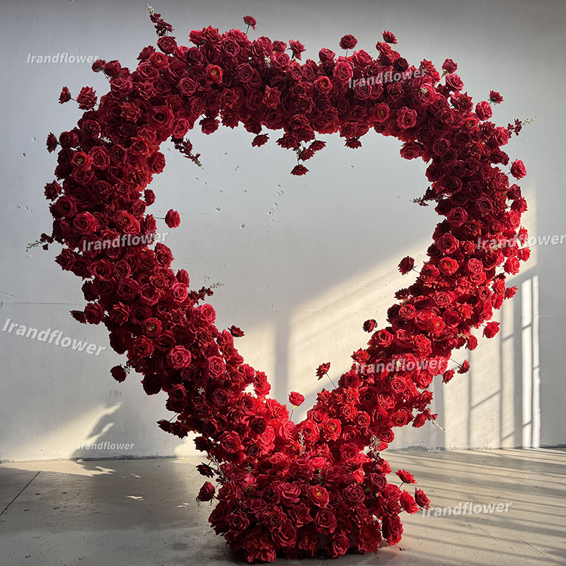 زهور صناعية على شكل قوس قلب أح - مراجعة Wedding Arch Flower وسعره