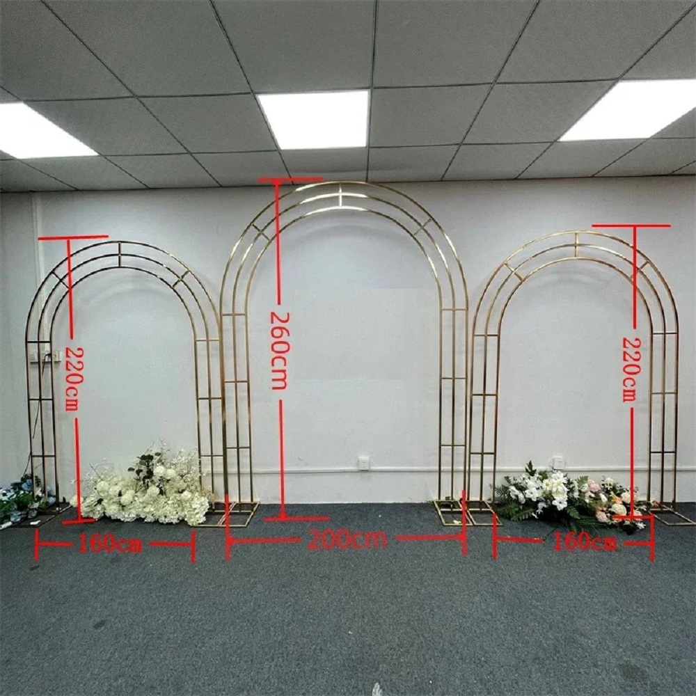 حامل قوس الزفاف الذهبي المعدني - مراجعة Wedding Party Supply Store وسعره